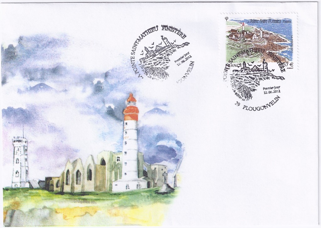 Enveloppe premier jour du timbre Pointe Saint-Mathieu